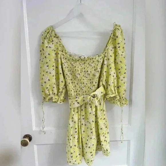 For Love & Lemons Chrysanthemum
Mini Dress in Lemonade - Picture 3 of 9